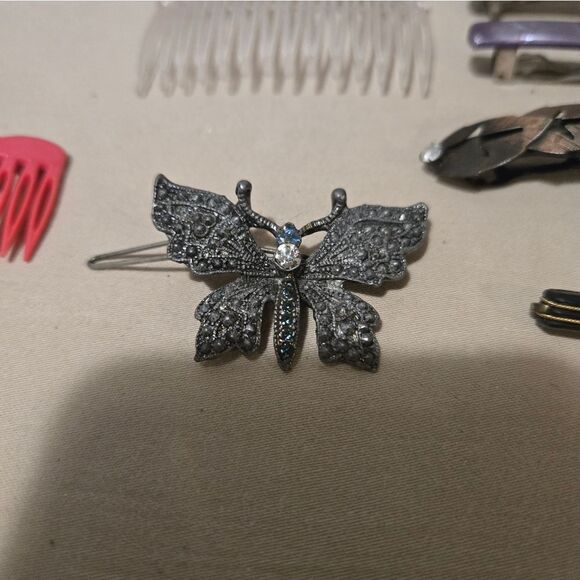 VTG Lot of 55 + Hair Clips,Barretes Made In France US, HK Hand Pained Rare - Picture 4 of 16